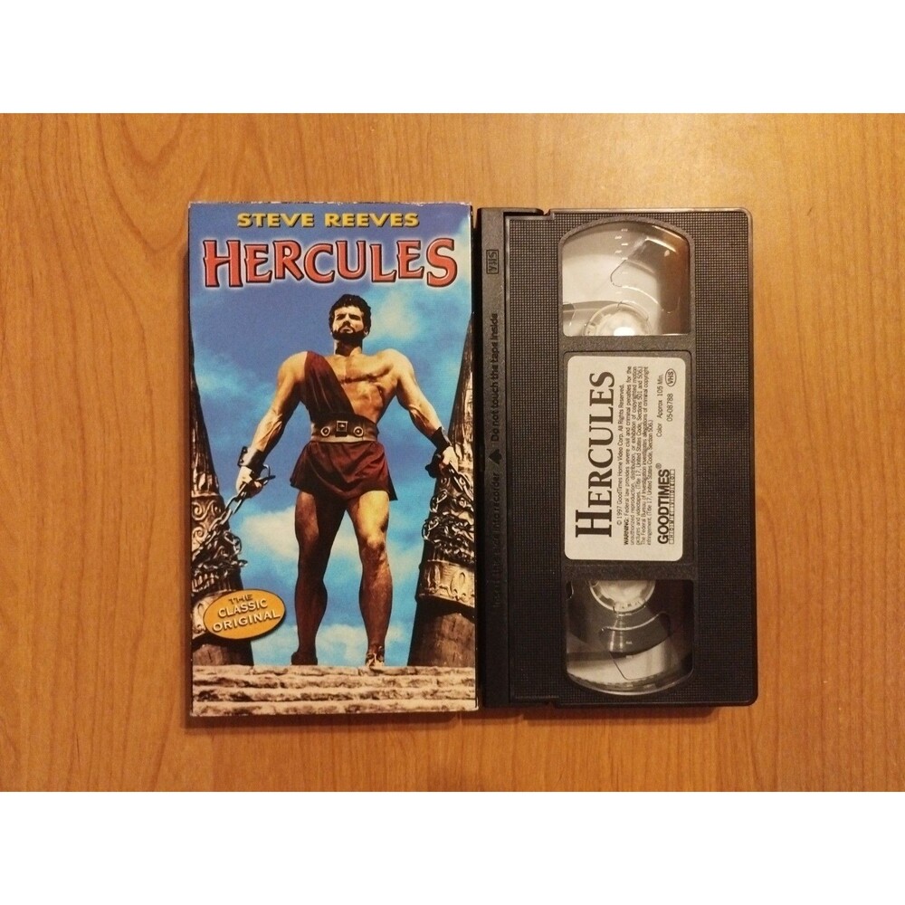 Hercules (VHS 1958) Action Classic Original Steve Reeves Goodtimes